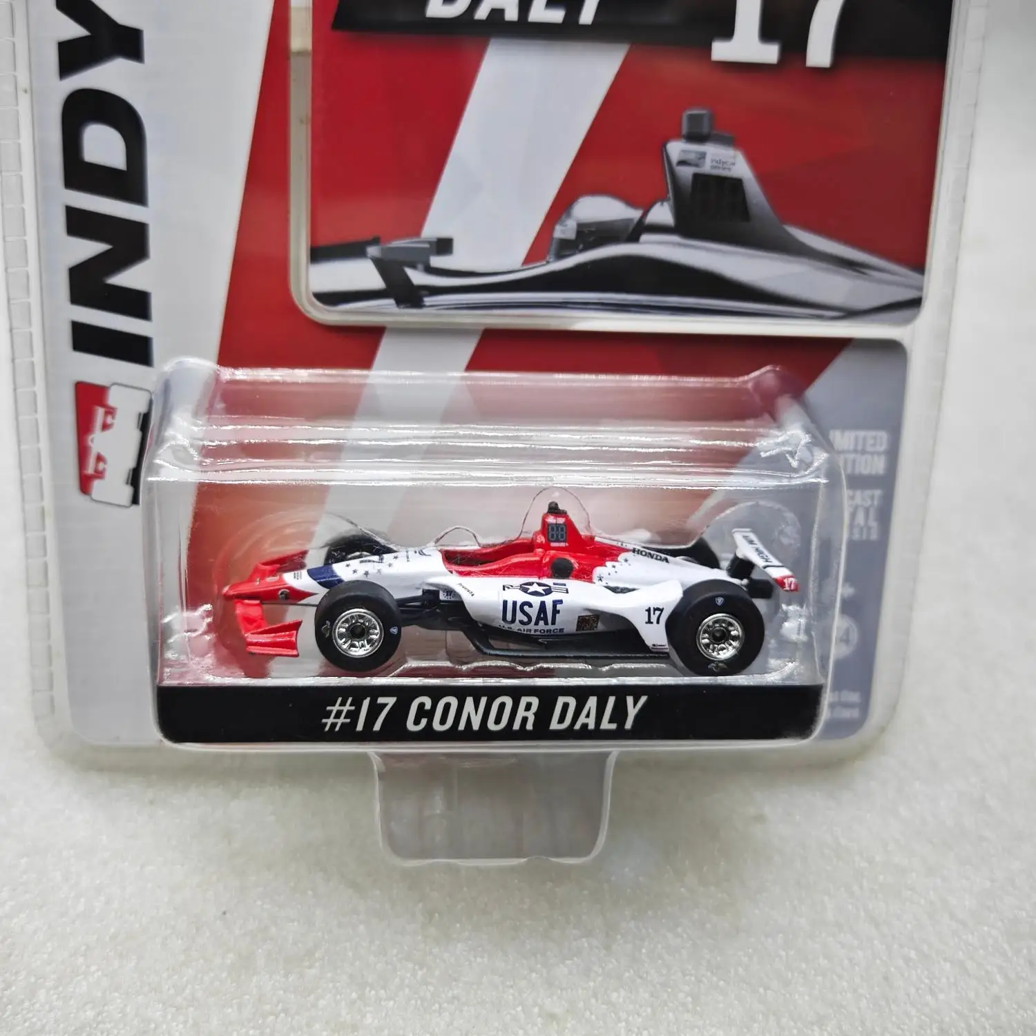 

GreenLight 1:64 NTT IndyCar Series-2018 # 17 Conor Daly - USAF Высокая имитация сплава, модель автомобиля, мини-игрушка, коллекция, подарок