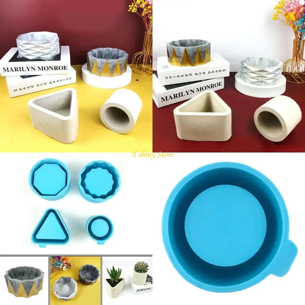 

N58F Силиконовый цветочный горшок с силиконовым цветом для треугольника