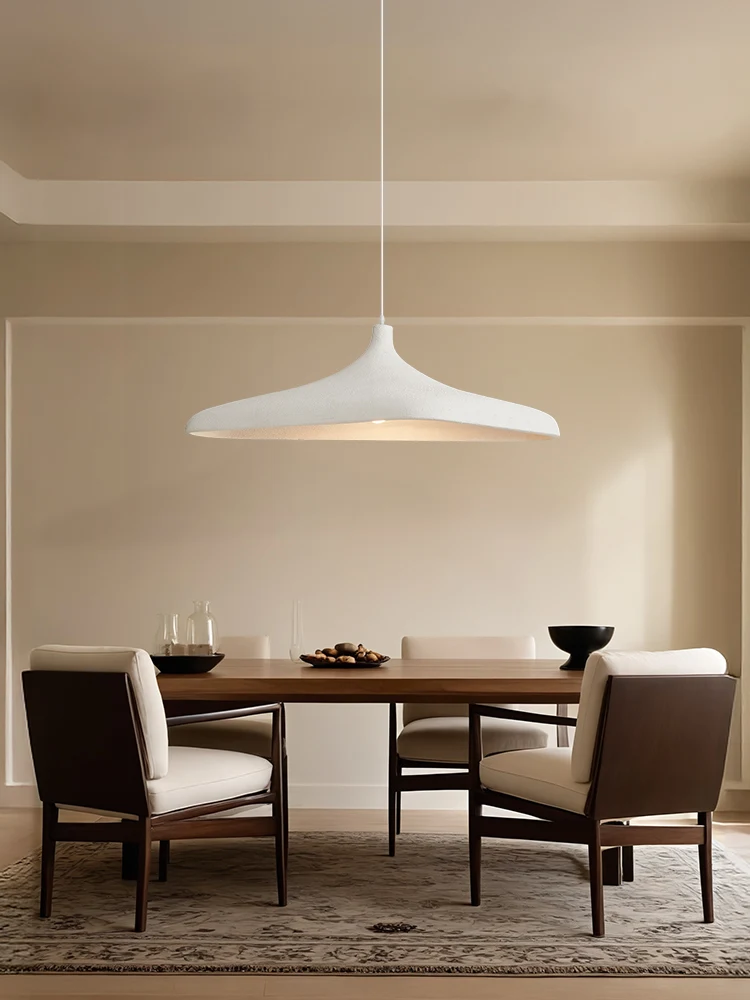 Nordic Wabi Sabi Restaurant Pendant Light Modern Ufo Living Room Pendant Light Retro Bedroom Bar Counter Indoor Lighting Fixture - Image 2
