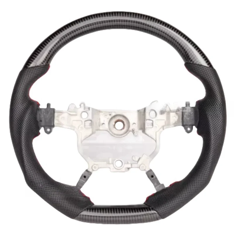 Carbon Fiber Flat Sport Steering Wheel Fit Toyota Land Cruiser Alpha LC200 LC150 2016+