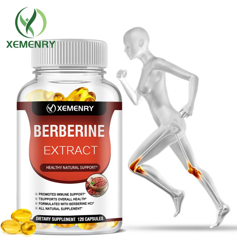 

Berberine Capsules - Promotes Collagen Production, Calcium Absorption, Supports Bone and Cardiovascular Health, Antioxidant