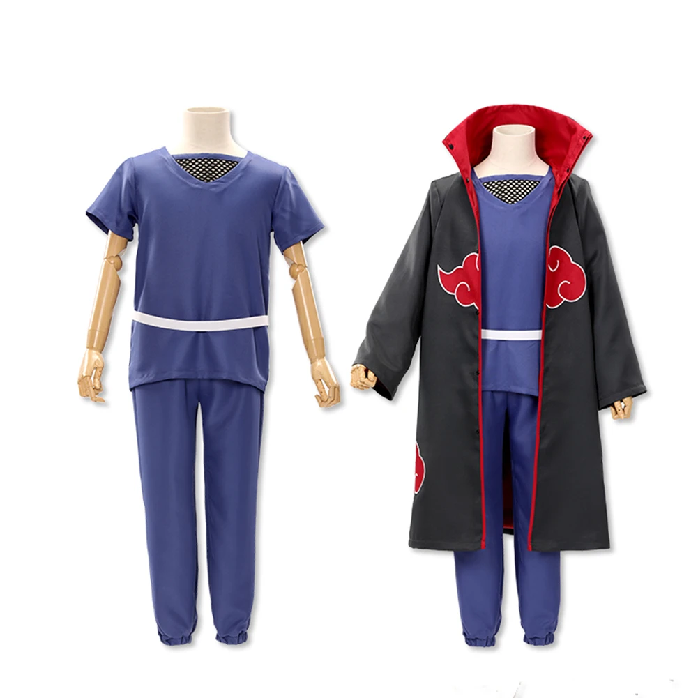 Naruto akatsuki unissex itachi hidan pein sasori deidara china autorização oficial nuvem vermelha cosplay manto terno