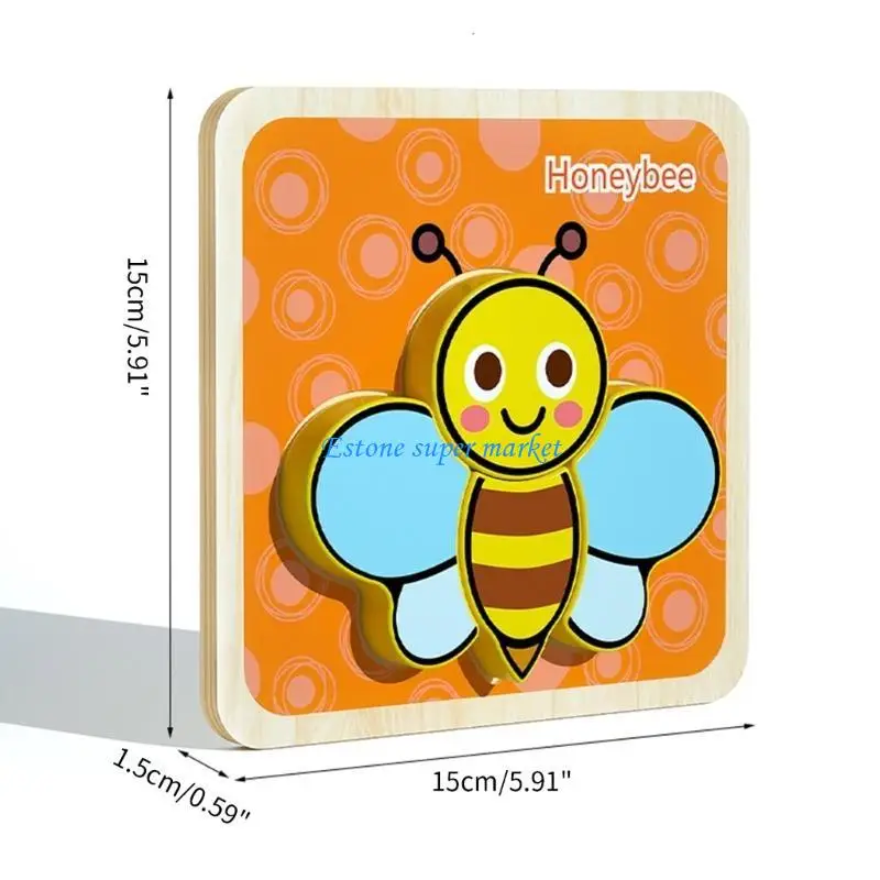 090B الكرتون بازل قطع لعبة متعددة موضوع بازل قطع بنة مرحلة ما قبل المدرسة التعليمية لعبة تدريب الدماغ للطفل الصغير #6