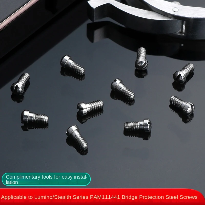 Crown Guard Set for Panerai Luminor PAM441 PAM111 Replacement Side Ear Screw Kit High-Quality Case Protection Accessories