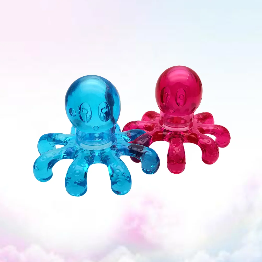 

2 Pcs Portable Body Elder Man Octopus Facial Massager Neck Massageer Scalp Massagers