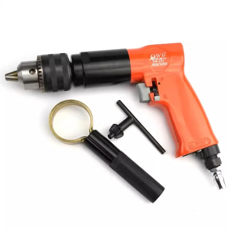 Taiwan Owell Ow-Z03 Pneumatic Pistol Drill 1/2 Air Drill Pneumatic Drill Tapping Machine Drilling 13mm Air Drill