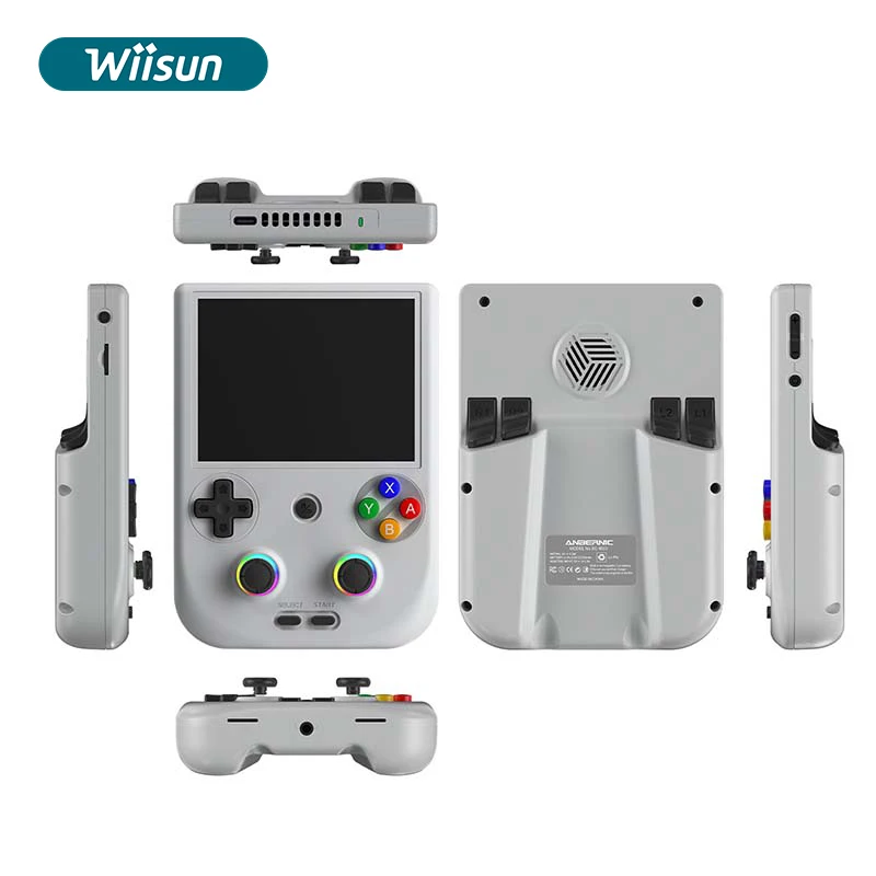 Jo RG406V Retro 4 Inch IPS Screen Handheld Game Players 64-bit Game Screen RGB Lighting 128GB 4000+ Pocket Video Games Player