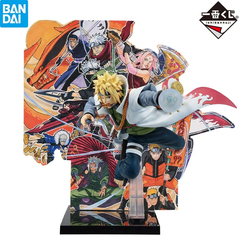 

Bandai 2024 In Stock Ichiban Kuji NARUTOP99 Minato Namikaze Figure Anime Action Model Figurals Brinquedos Toys Gift