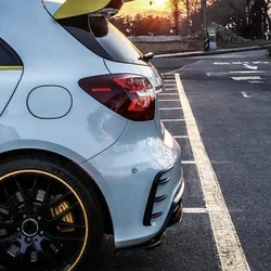 Car Styling For Mercedes Benz W176 A200 A250 A260 A45 AMG 2013-2018 Hatchback Rear Bumper Lip Spoiler Splitter Canards Bodykits