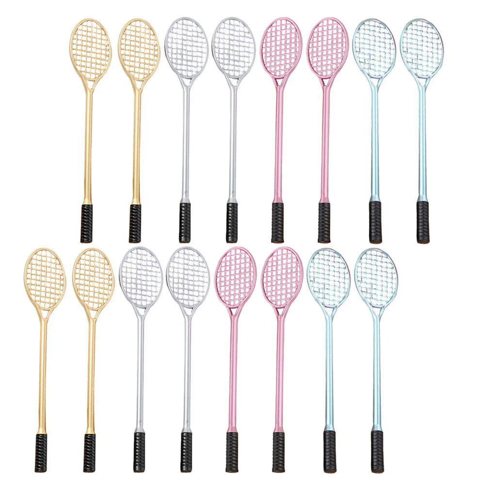 

20 Pcs Sport Party Favor Cute Badminton Pens Racket Gel Ink Stationery Bulk Black