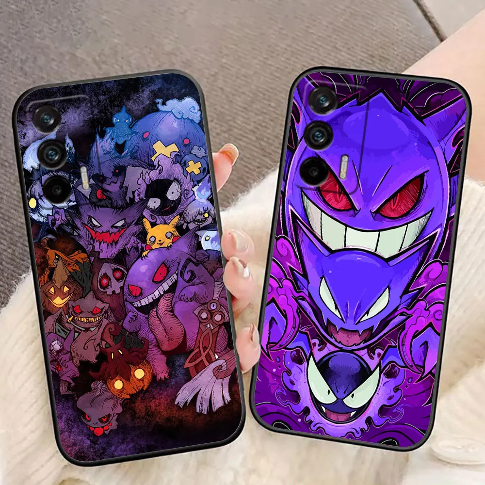 P-Pikachu P-Pokemon G-Gengar Phone Case For Realme C11 C20 C21 C21Y C30 C30S C33 C35 C55 C53 C63 C65 GT NEO 2 NARZO 50 X50 Case