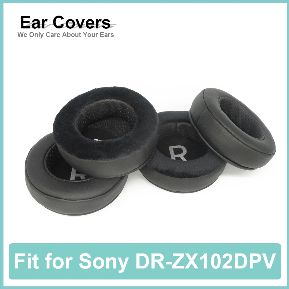 وسادات الأذن لسوني DR-ZX102DPV سماعات الأذن وسائد البروتين القطيفة رغوة الذاكرة بطانة للأذن