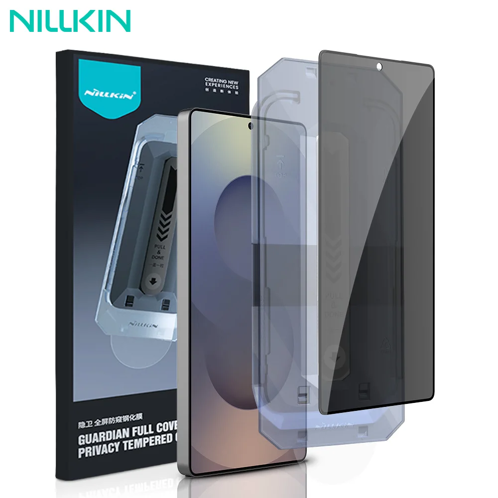 NILLKIN Tempered Glass For Samsung Galaxy S25 Ultra/S25+ Screen Protector Dust-proof Anti-Peeping Film for Samsung S25 With Tool