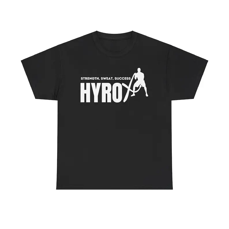 Strength, sweat, success Hyrox fitness tshirt for gym / strength training fans gift idea for HYROX sport friends 2024