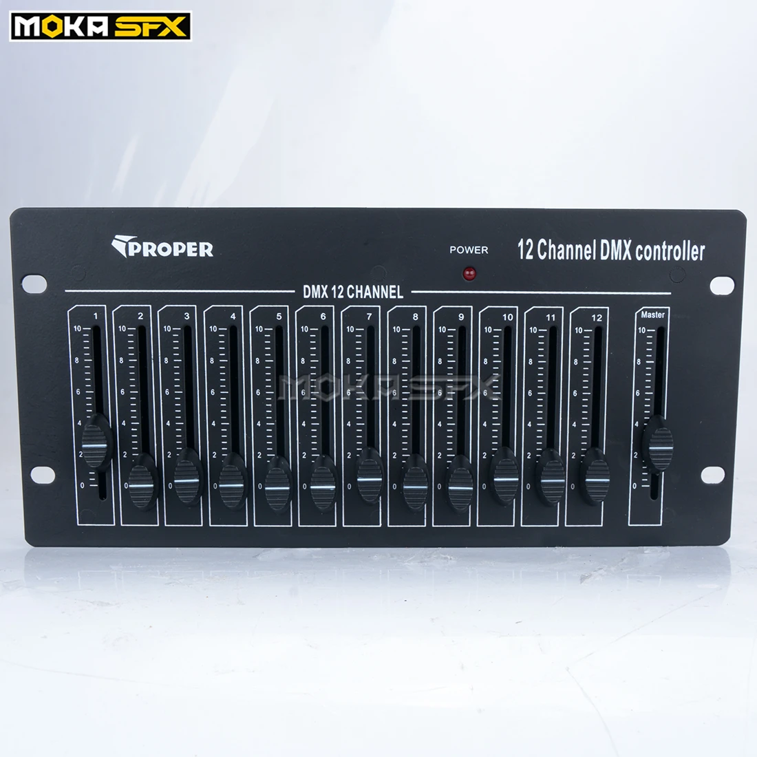 Imagem -05 - Moka Sfx Simples Controlador Dmx 12 Canais Dmx Controlador de Palco Luminárias Console Controle Led Luz Controlador dj Equipamentos