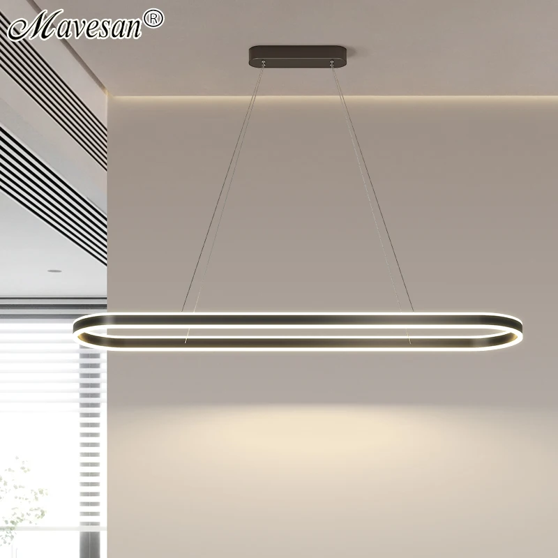 

Nordic Modern Led Ceiling Pendant Lights Black/White Hanging Lamp For Dining Table Bar Restaurant Decoration Indoor Lighting