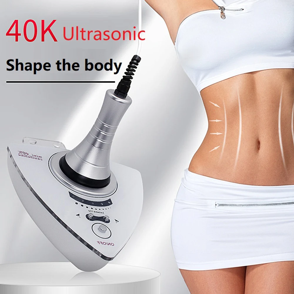 Home Use Mini 40K Cavitation Slimming Machine Ultrasound Fat Loss Weight Reduce Body Shaping Cellulite Removal Skin Tightening