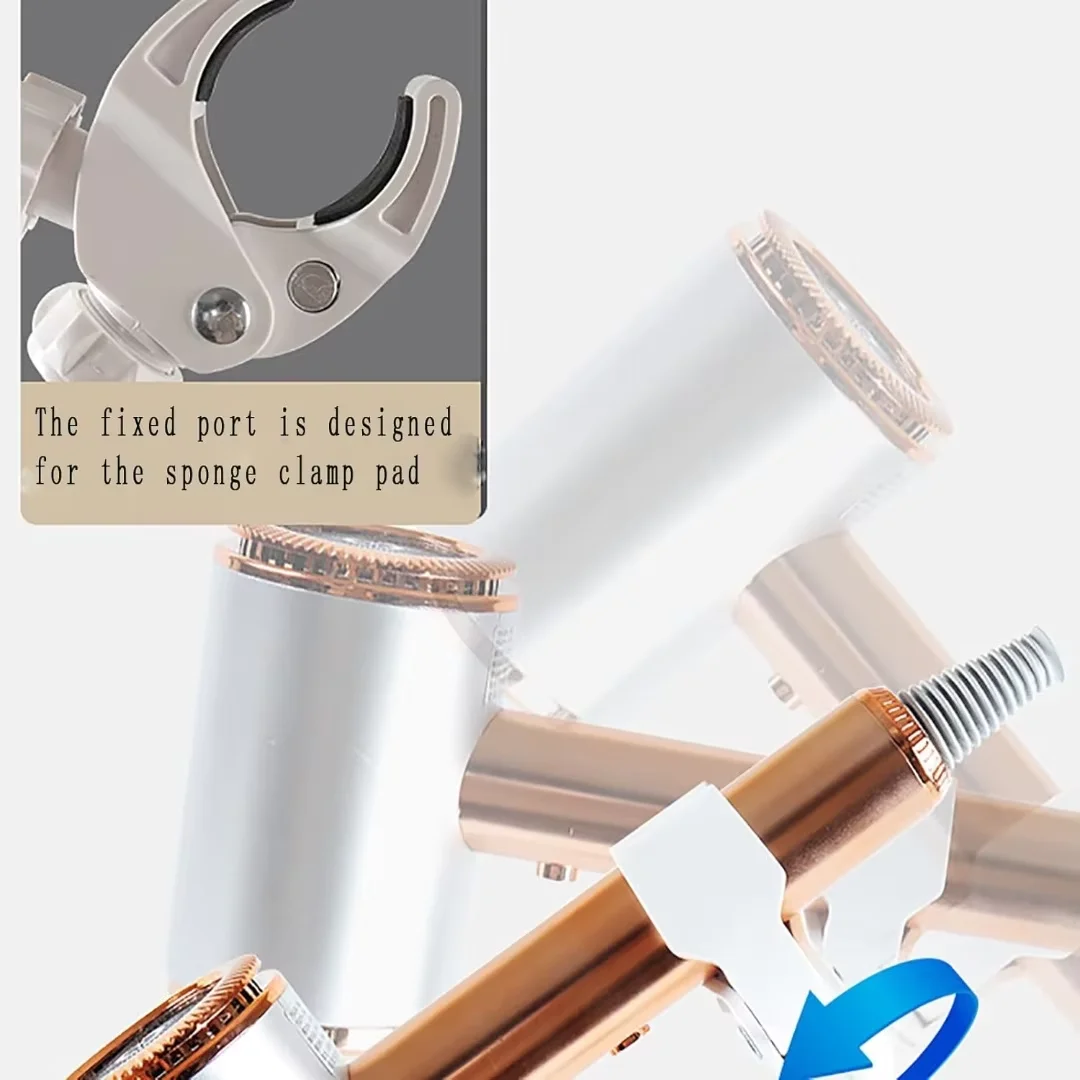 حامل مجفف الشعر بدون استخدام اليدين ارتفاع قابل للتعديل دوران 360 درجة حامل أكثر استقرارًا لحامل مجفف شعر الكلب أداة تهذيب الحيوانات الأليفة