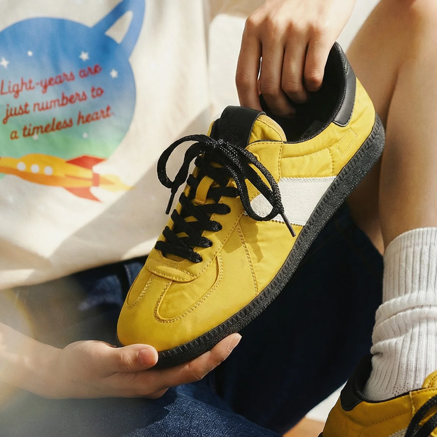 

Женские немецкие кроссовки Maden GAT Retro Low Top на плоской подошве, дышащие, легкие, повседневные, на шнуровке, желтые