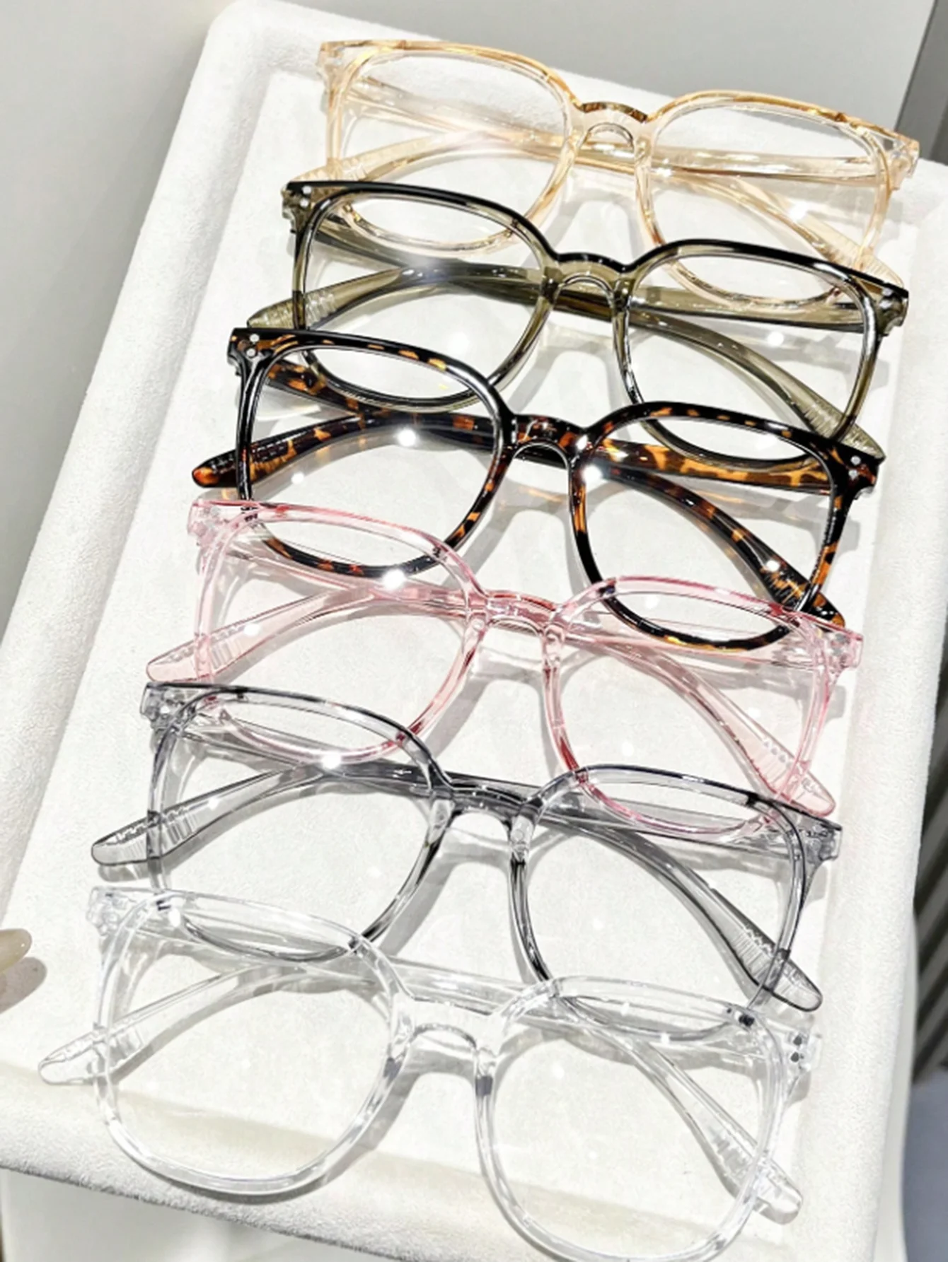 1 Stück/3 Stück/4 Stück/5 Stück/6 Stück europäische und amerikanische klassische beliebte Brillen-Set mit quadratischem Rahmen, Herren- und Damenmode-Brille – Detail 14