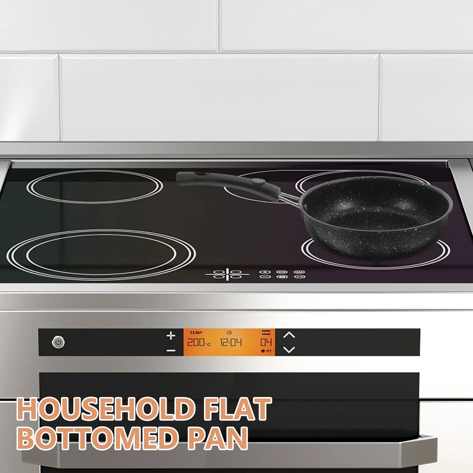 

Frying Pan Egg Non Stick Pans with Non-stick Coating Black Mold for Breakfast Sandwiches