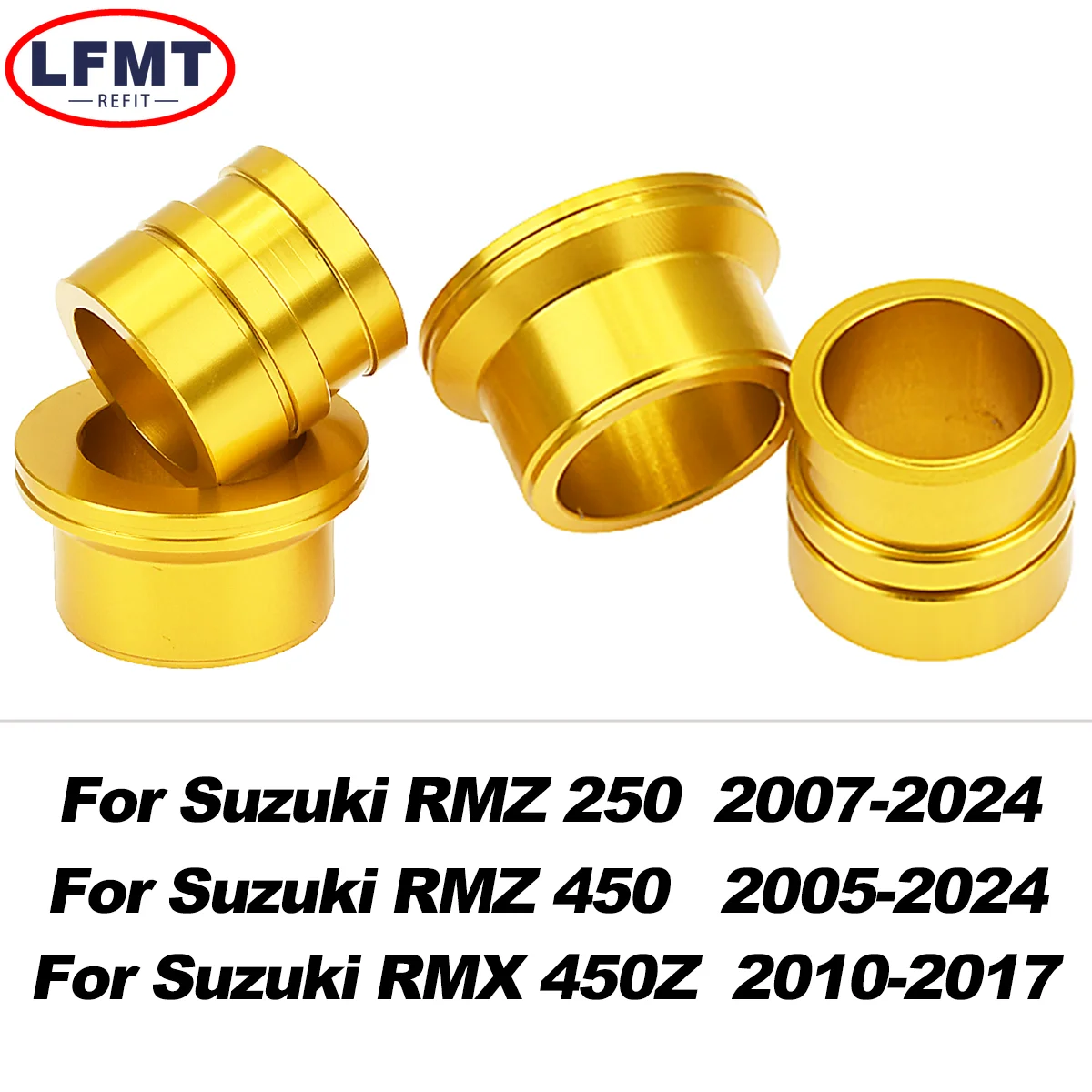 Motorrad Vorne Hinten Rad Achse Hub Spacer Kit Für Suzuki RMZ250 2007-2024 RMZ450 2005-2024 RMX450Z 2010-2017 Motocross Teile