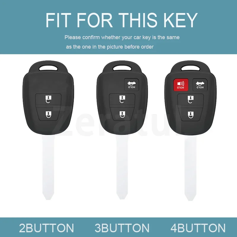 2 3 4 Buttons TPU Car Remote Key Cover Case Fob Shell Holder For Toyota Camry Corolla RAV4 Vios Prius C Highlander Keyless
