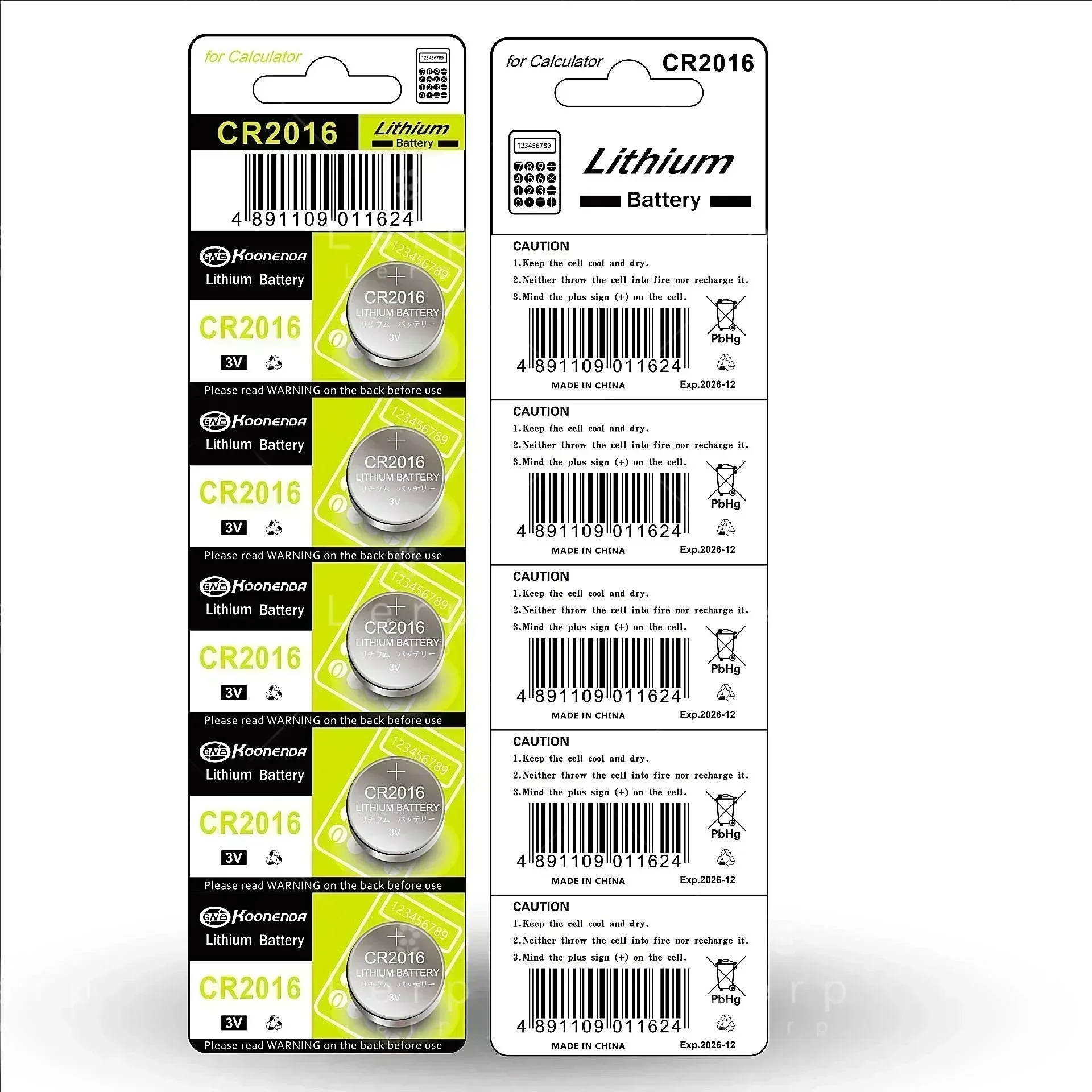 Top - Notch CR2016 Lithium Button Battery Set - Suitable for Clocks, Toys and Multiple Electronic Gadgets