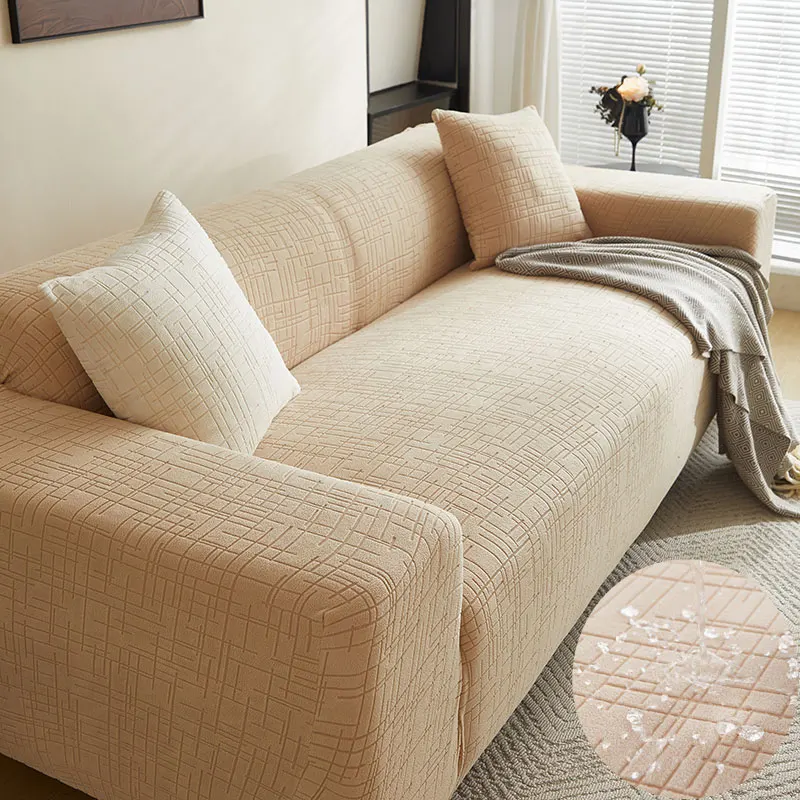 Waterproof Loveseat Couch Cover, Stretch Jacquard Sofa Slipcover, Leakproof Furniture Protector for Kids, Pets, Dog and Cat