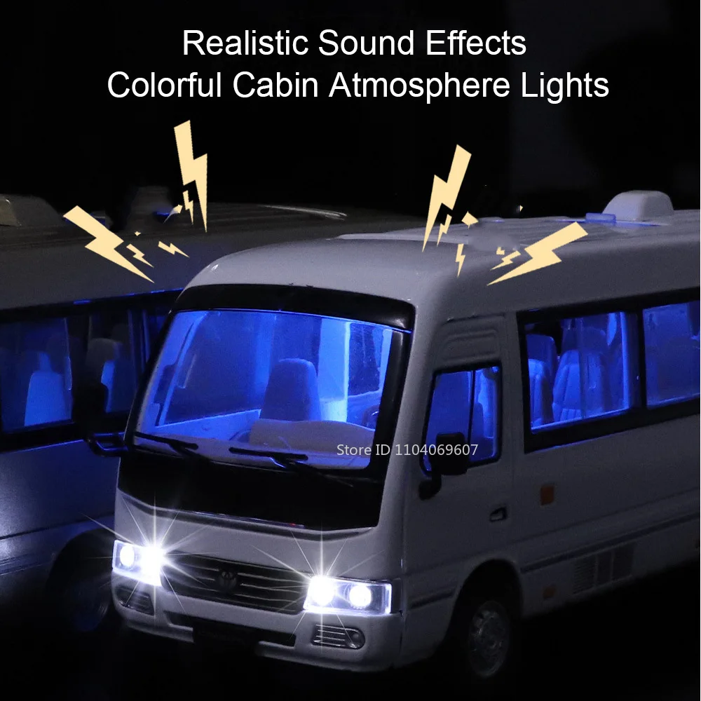 1:24 Untersetzer Spielzeugautomodelle Minibus Legierung Druckguss RAV4 SUV Sound Licht Türen geöffnet Stoßdämpfung Zurückziehen Geschenke für Jungen