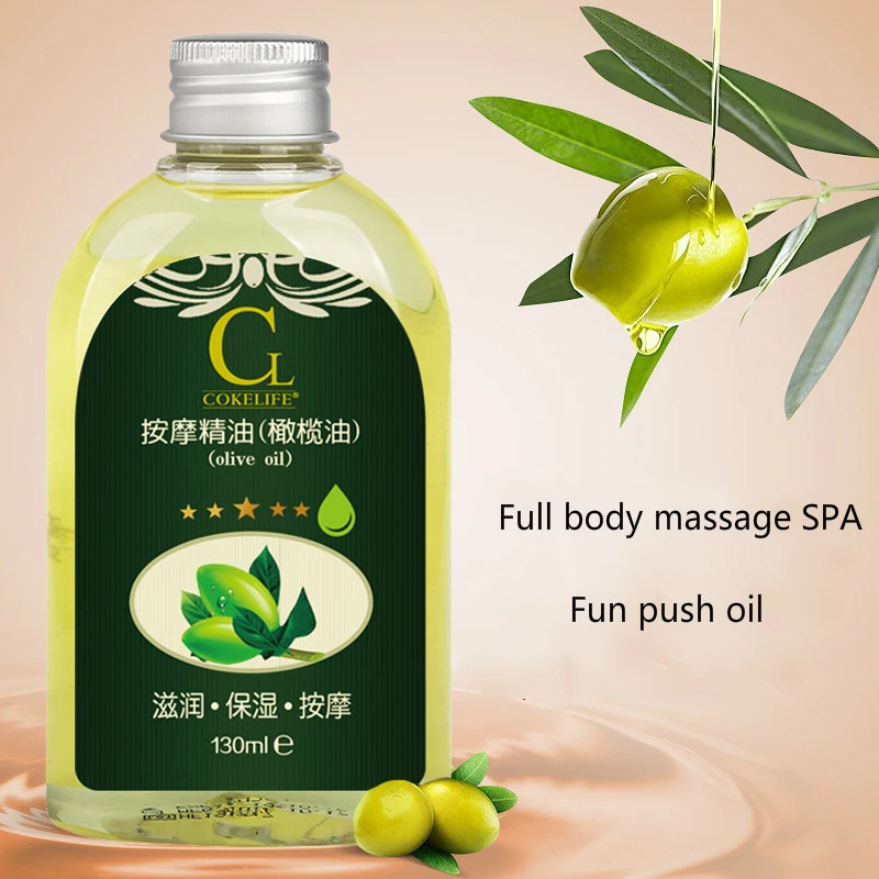 Olive Massage Oil Moisturizing Hydrating Anti-Drying Repair Improve Brighten Healthy Nourish Lift Firm Face Body Skin Care 130ml