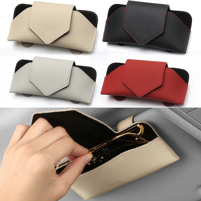 

Car Auto Sun Visor Glasses Case Box Sunglasses Clip Holder Fastener Eyeglasses Storage Stand Car Interior Accessories