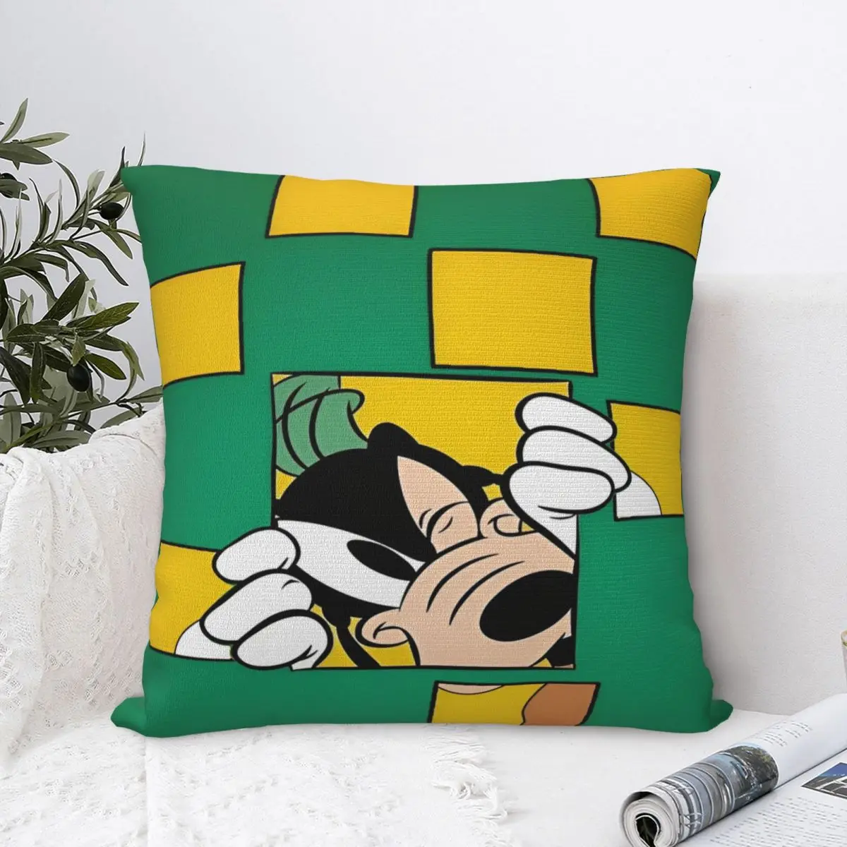 

Гуфи наволочки с рисунком собаки, полиэстеровые наволочки с принтом, декоративная наволочка, чехол для сидения, дропшиппинг, 18 дюймов, несколько размеров