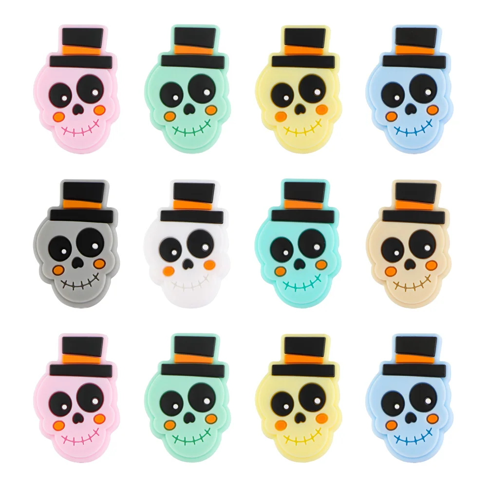 5/10Pcs Silicone Beads Halloween Focus Beads For Jewelry Making DIY Pacifier Chain Pen Bracelet Jewelry Handmade Accessories