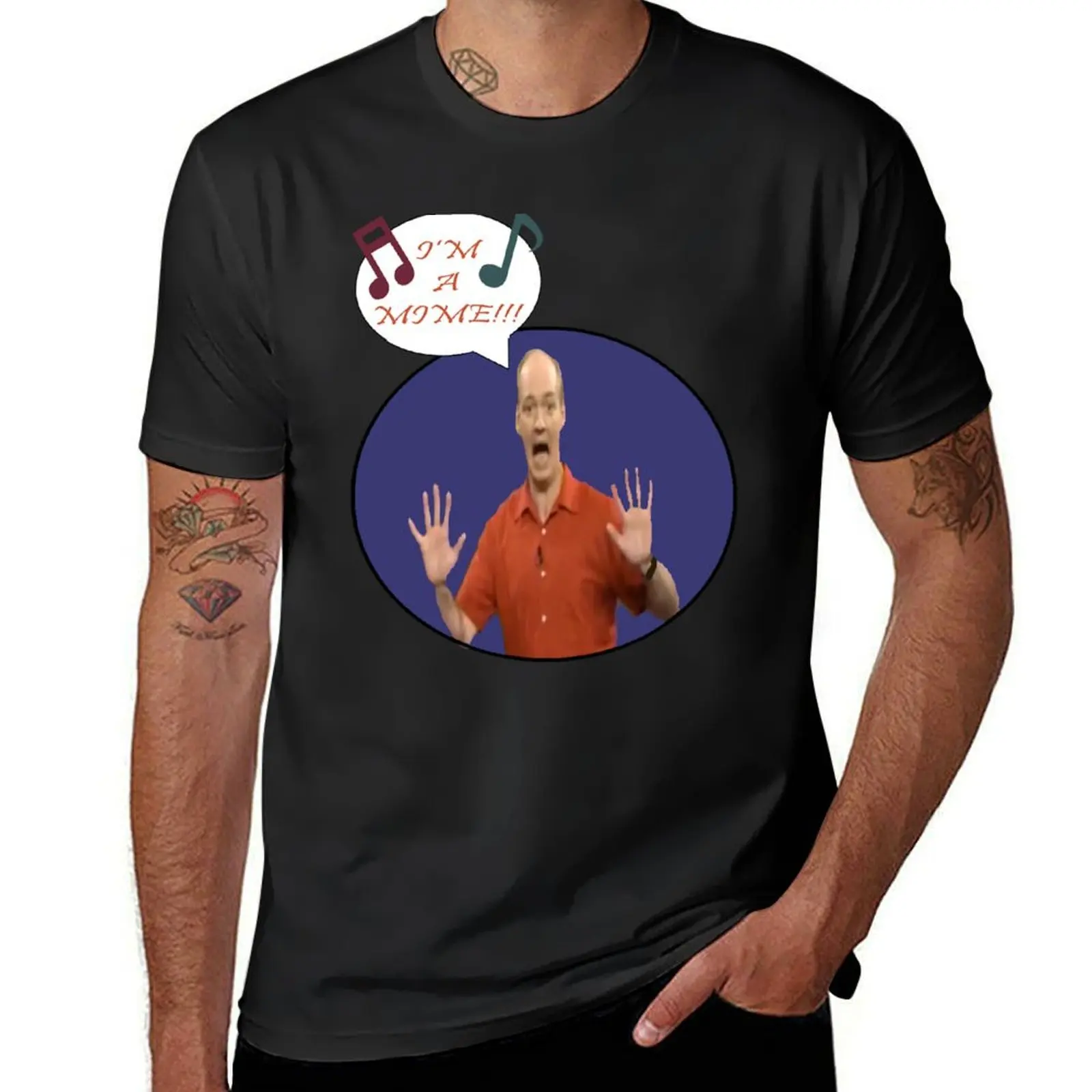 Colin The Musical Mime T-Shirt customs hippie clothes heavyweights graphics oversized t shirt men