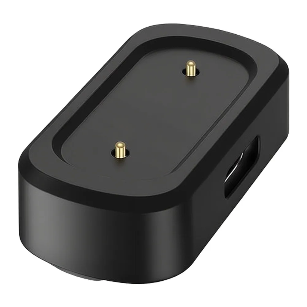 Black ABS Charging Base For Hume Band 2.0 With Probe Interface For Type-c Fast Charger Adapter Replacement Accessory