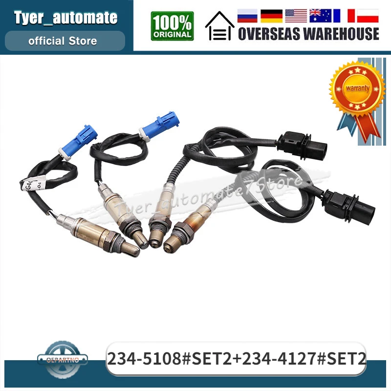 

4Pcs Oxygen Sensor O2 Sensor Lambda Sensor 234-5108 234-4127 For 2009-2010 Ford F-150