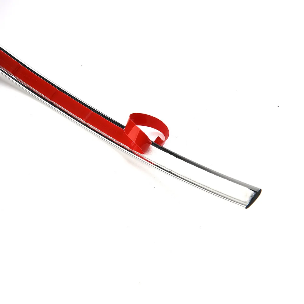Mouldings Decoration Strip 1 Set Exterior With Chrome Polished 1 set 8mm*5m Car Styling Moulding Chrome High Quality