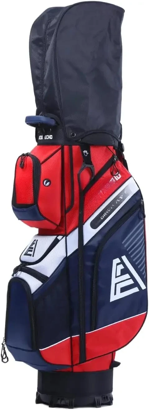 Premium 14-Way T-Lock Golf Cart Bag with Handles & Rain Cover Customized