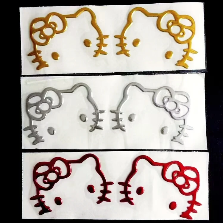 

10pcs Hello Kitty Accessories Cute Anime Kt Women Clothing Backpack Car Rearview Mirror Toy Material Kawaii Girl Gift Wholesale