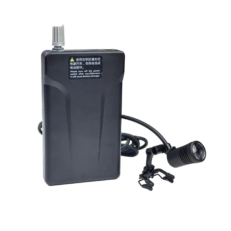 Burite 3W lampe frontale 85000lux avec filtre chirurgeon chirurgical Loupes utilisation en laboratoire phares de Style Clip de ceinture avec batterie 12 heures