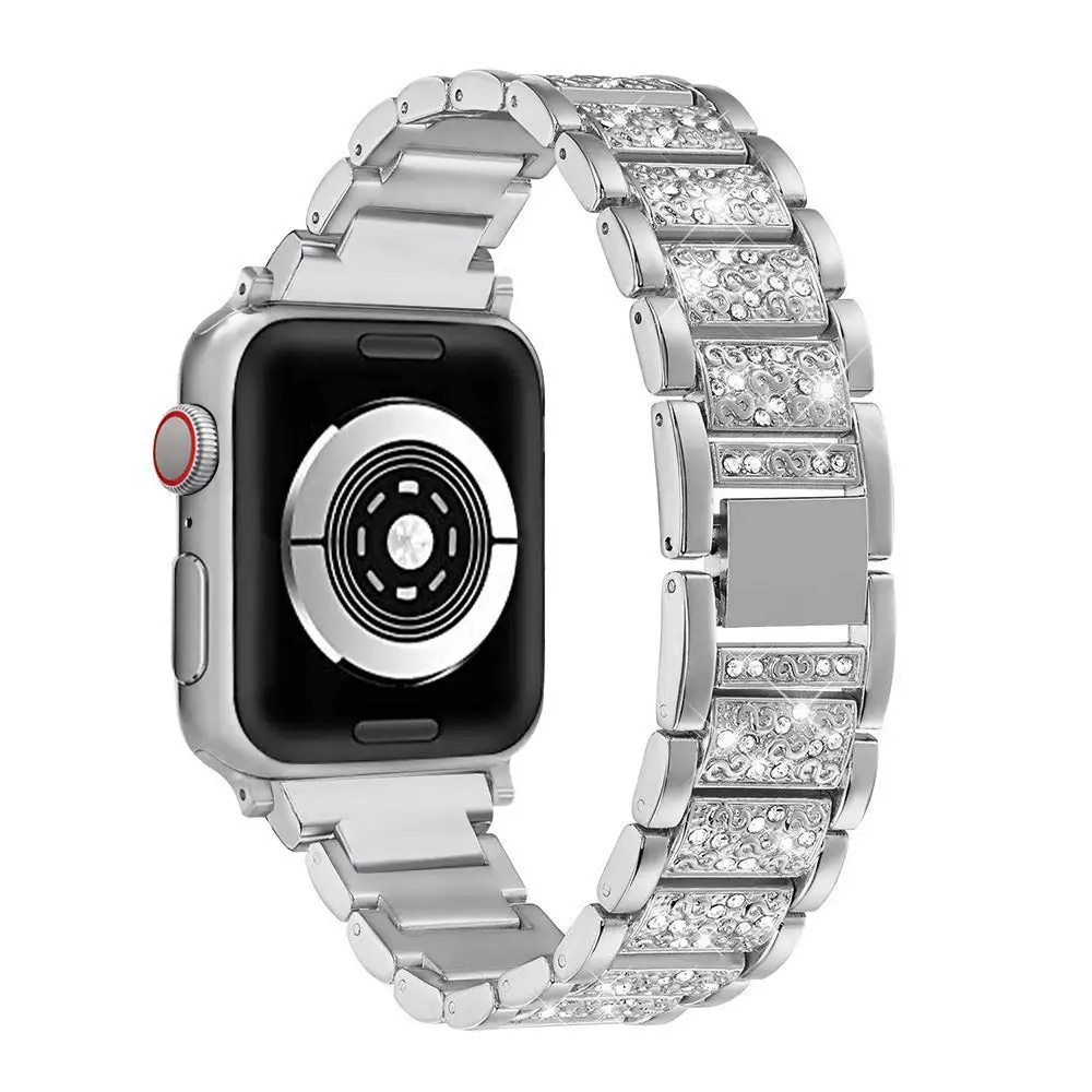 

Watch Bracelet Stainless Steel Strap For Apple Watch 3 42mm 38mm Luxury Watch Band For Iwatch 4 5 6 SE 7 Band 44mm 40mm 41 45mm