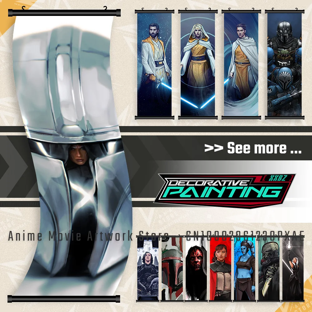 

Star Wars:The Empire Strikes Back Wall Artwork Scrolls Picture Hanging Painting Movie Canvas Poster Print Home Decor Kids Room