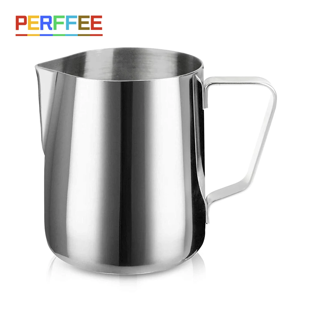 Stainless Steel Milk Frothing Pitcher Steaming Milk Coffee Jug Cappuccino Latte Art Espresso Barista Steam Cup 150/350/600Ml