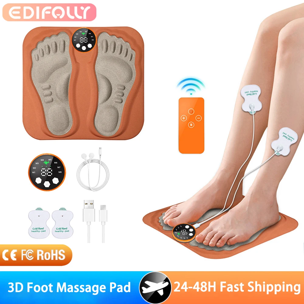 ثلاثية الأبعاد الذكية وسادة تدليك القدم قدم مدلك 8 طرق 29 مستويات تحسين الدورة الدموية الاسترخاء العضلات سليم الساقين قابلة للشحن وسادة للقدم