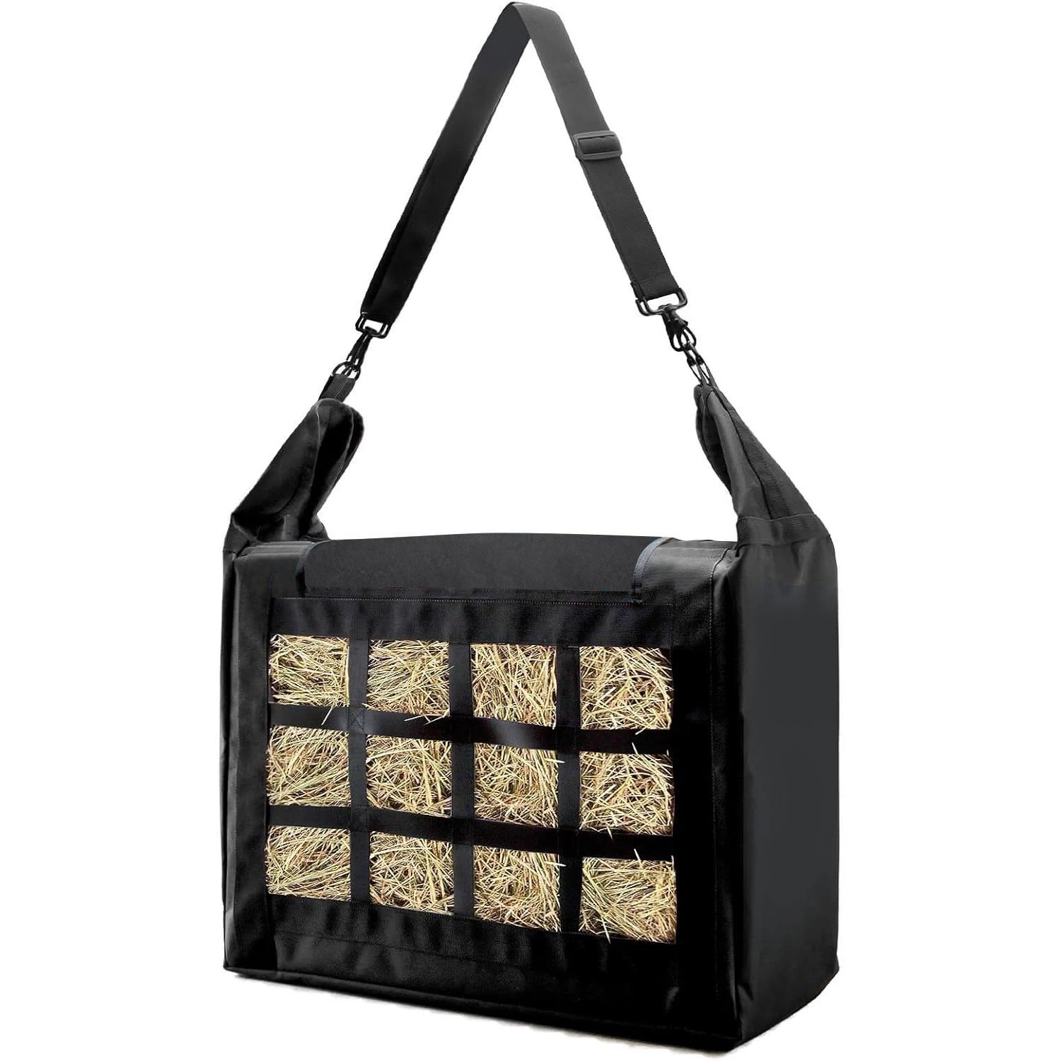 

2025 Horse Dry Grass Storage Bag Hanging Porous Horse Hay Bags Outdoor Durable Portable Dry Grass Storage Bag