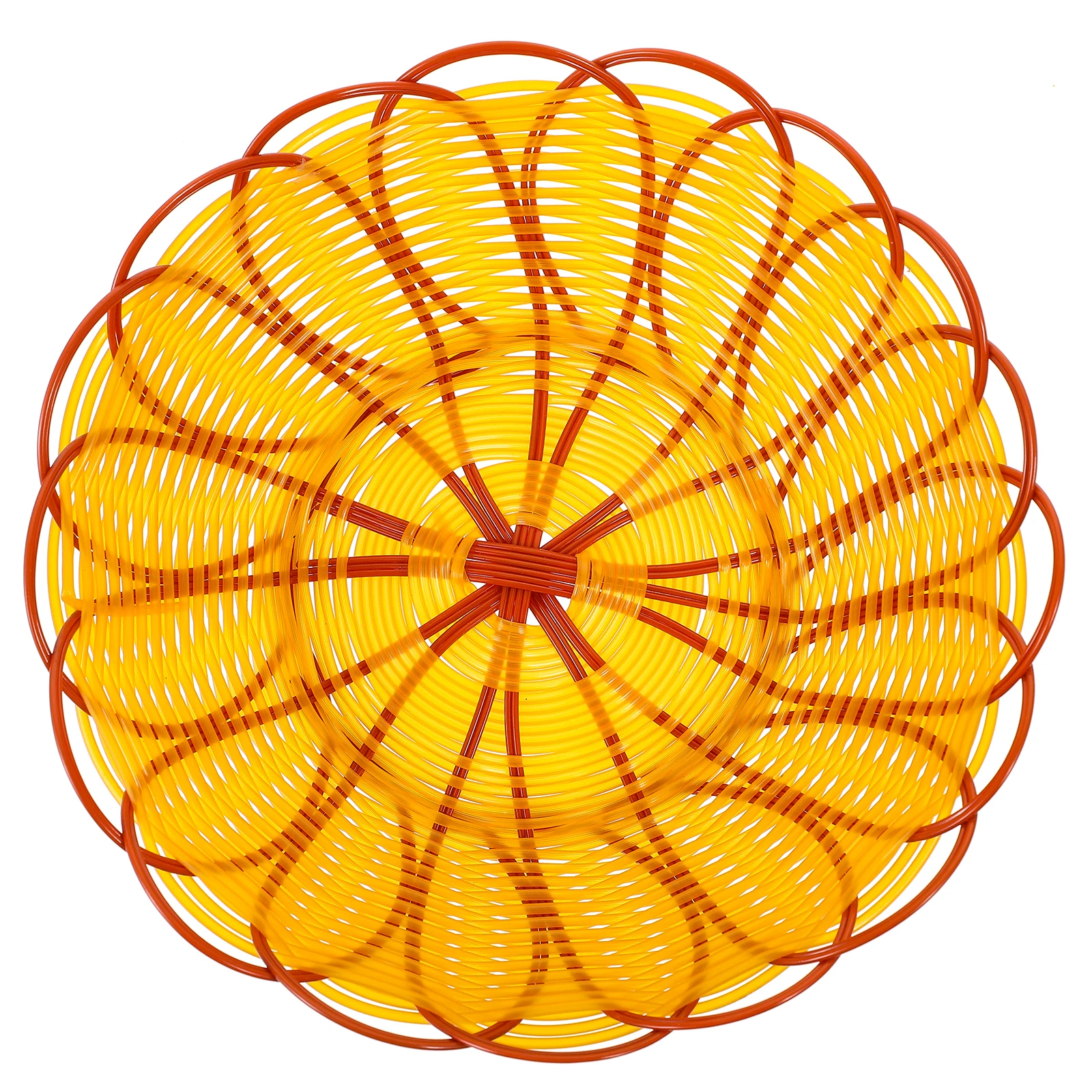 

Simulation Rattan Bread Basket High Quality Plastic Storage Container for Fruit Snacks Vegetables Hotel Restaurant