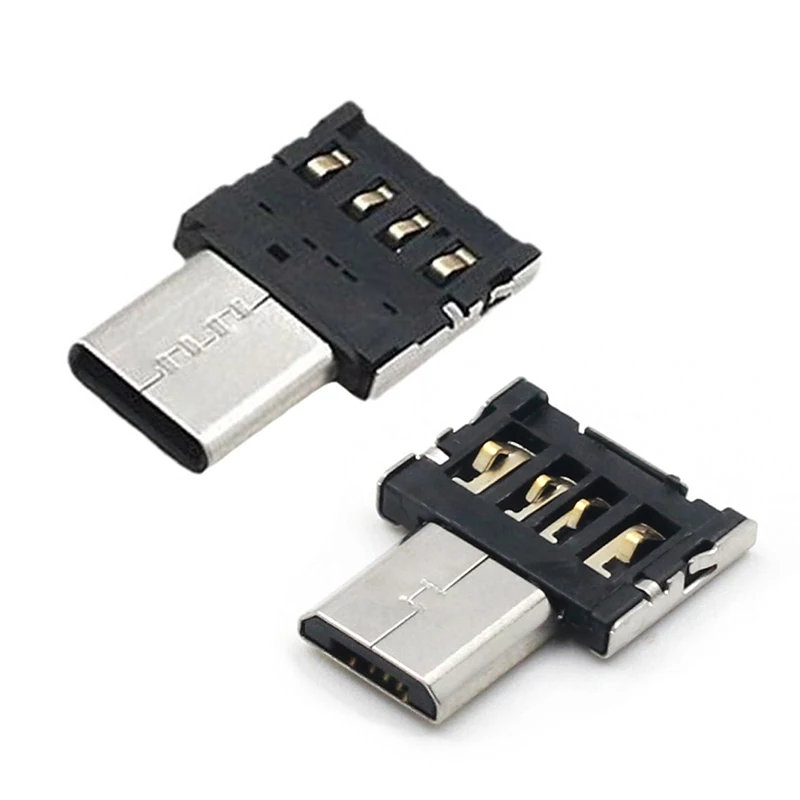 5-10PCS OTG Micro USB Type C Adapter USB-C Male to USB 2.0 Female Data Connector for Macbook Samsung Xiaomi Huawei Android Phone