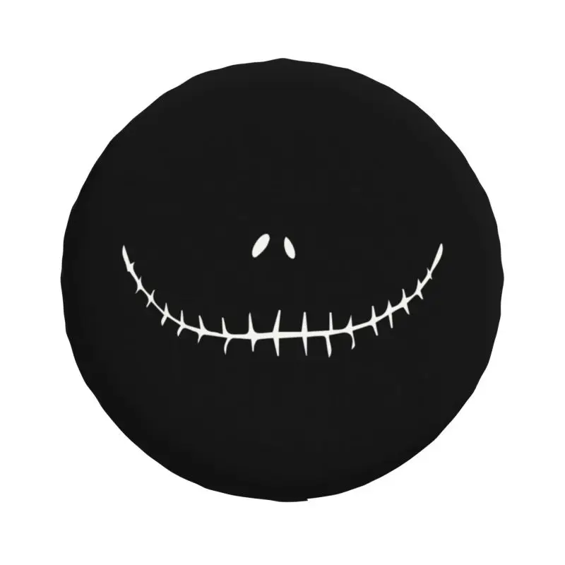 Custom Jack Skellington Smiling Spare Tire Cover for Jeep Honda The Nightmare Before Christmas Car Wheel Protectors Accessories