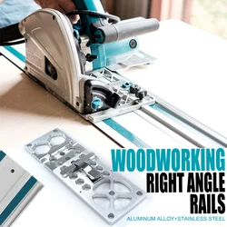 Woodworking Electric Circular Saw Track Right Angle Positioning Plate Guide Rail Saw Right Angle Guiding Ruler Match Guide Rail